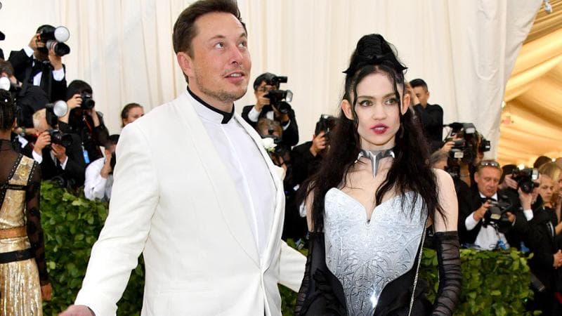 Elon Musk con la prima compagna Claire Boucher, in arte Grimes.