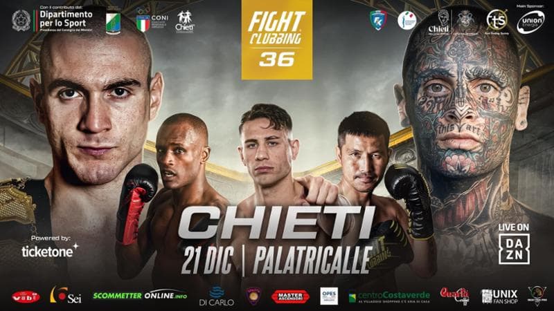 Lorusso, il pugile tatuato sul ring nella riunione di Chieti