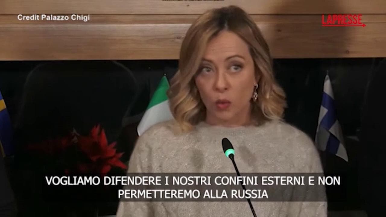 Meloni dalla Lapponia: "Non permetteremo alla Russia di minare la nostra sicurezza"