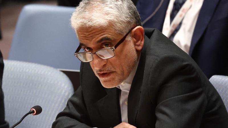 Iravani, rappresentante dell'Iran alle Nazioni Unite, in una foto d'archivio