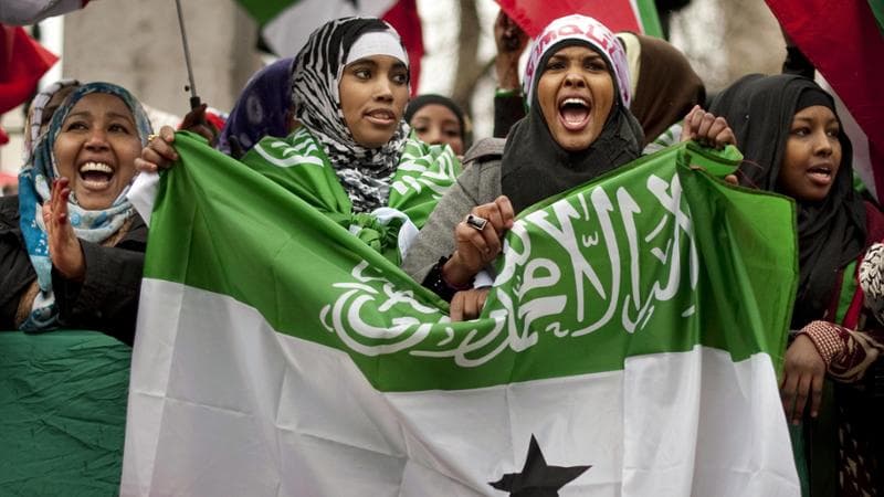 Una manifestazione a Londra per il riconoscimento del Somaliland: la regione si è staccata dalla Somalia nel 1991. Getty Images