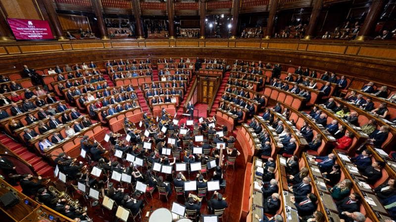 Il Senato durante il concerto di Natale 2024