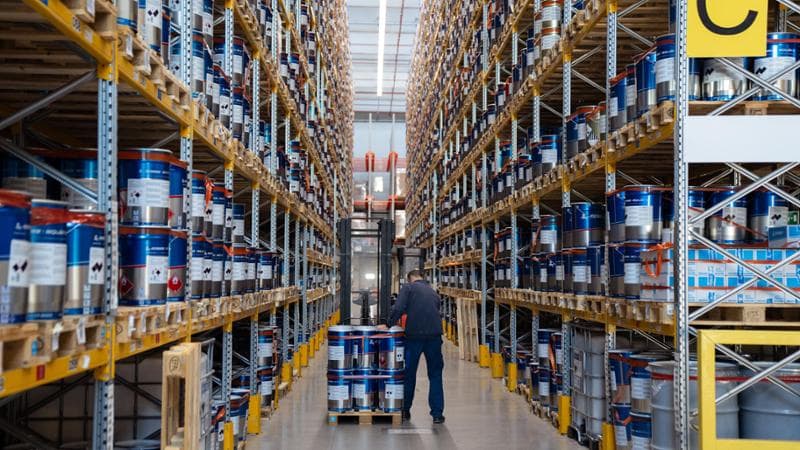 Il magazzino: a Minerbio la Renner ha due stabilimenti per quasi 100 mila metri quadrati produttivi. Danilo Garcia Di Meo
