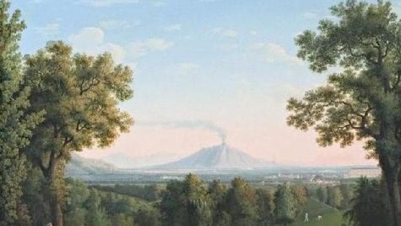 jakob Philipp Hackert: Veduta del giardino inglese di Caserta (1793)