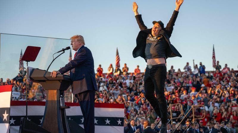 Butler, Pennsylvania (Stati Uniti): Donald Trump e Elon Musk durante la campagna elettorale