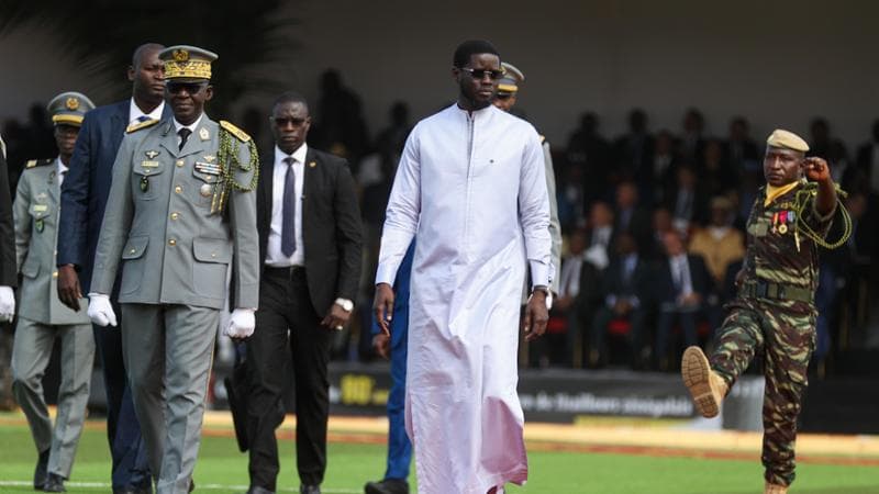 Il presidente Bassirou Diomaye Faye, eletto nell&rsquo;aprile 2024
