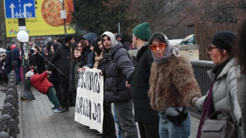 La catena umana di Tbilisi per difendere la presidente dal governo anti Europa