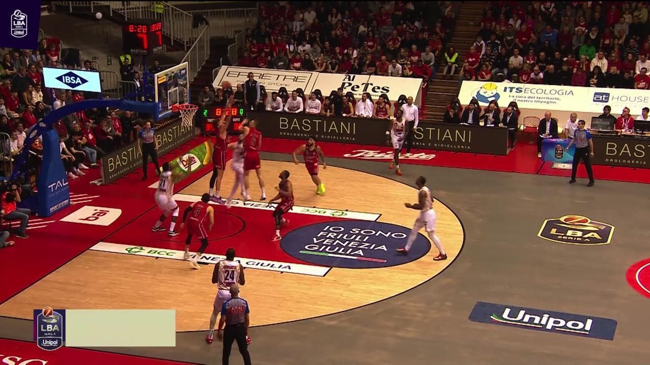 Basket serie A, gli highlights di Trieste-Venezia