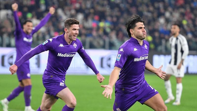 Sottil esulta dopo il gol del 2 a 2