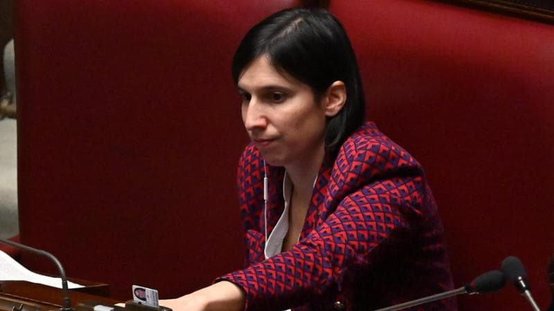 Roma, 20 dicembre: la segretaria del Pd Elly Schlein alla Camera