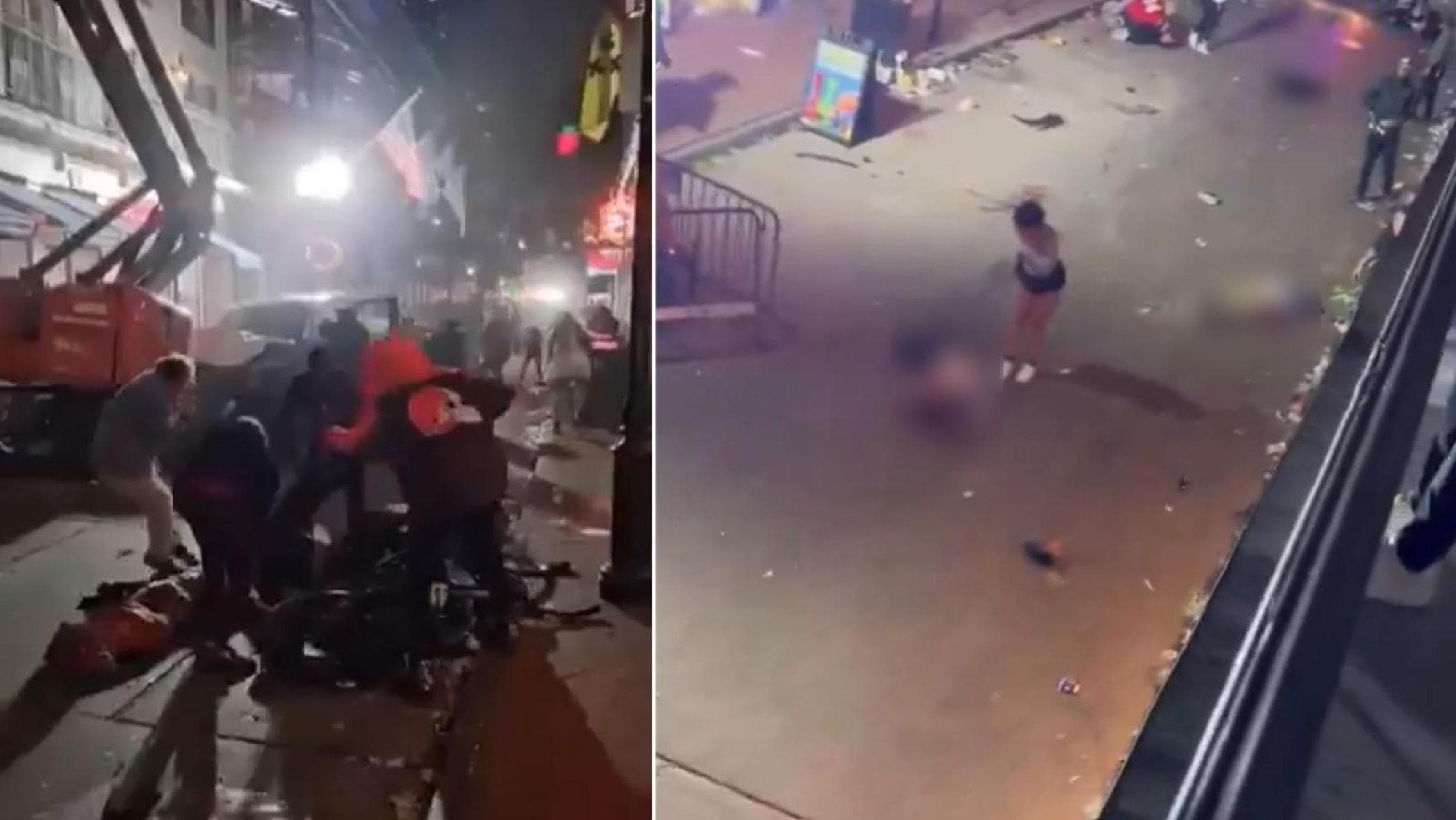 New Orleans, kalabalıkta arabalar: Saldırının faili öldürüldü