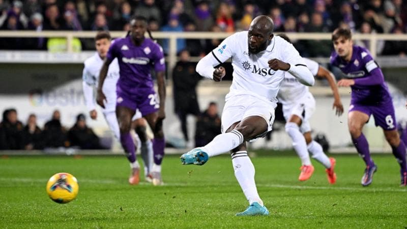 Il rigore del 2-0 di Lukaku