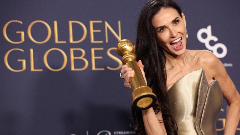 La rivincita di Demi Moore: trionfo ai Golden Globe dopo le cadute e l’oblio