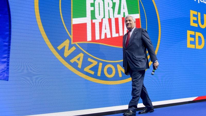Il segretario di Forza Italia, Antonio Tajani