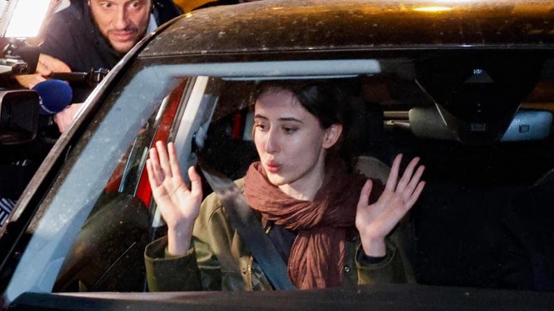 Cecilia Sala al suo ritorno a casa
