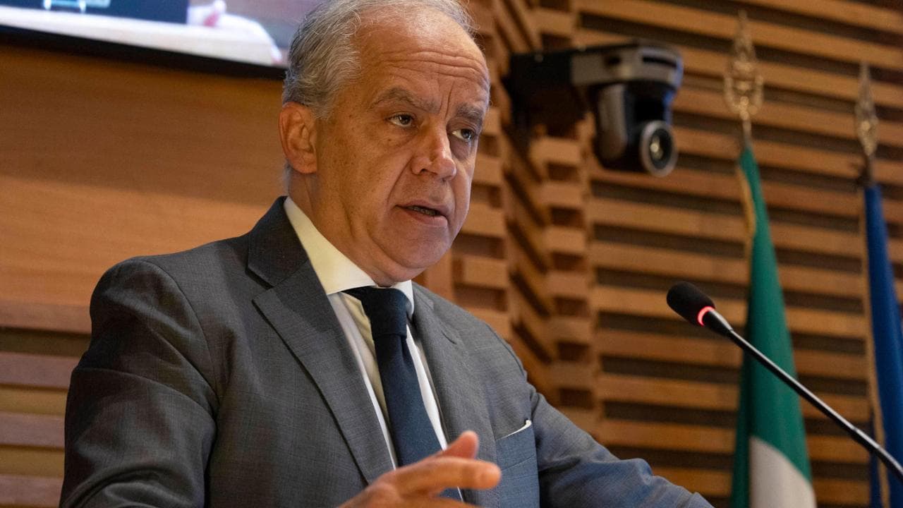 Il ministro degli interni Matteo Piantedosi, al “Liaison Officers Meeting” . Roma, 6 dicembre 2024
ANSA/MASSIMO PERCOSSI