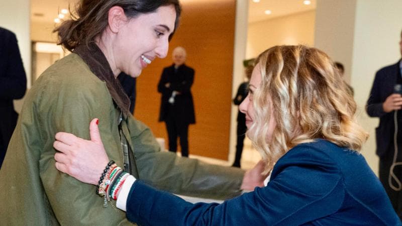 La premier con Cecilia Sala
