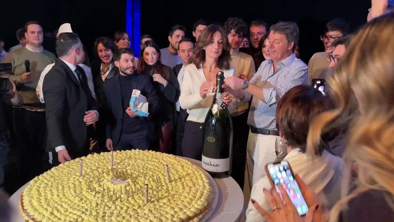 Firenze, Renzi festeggia i suoi 50 anni durante l'evento Next