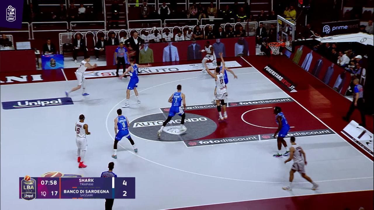 Basket serie A, gli highlights di Trapani vs Sassari