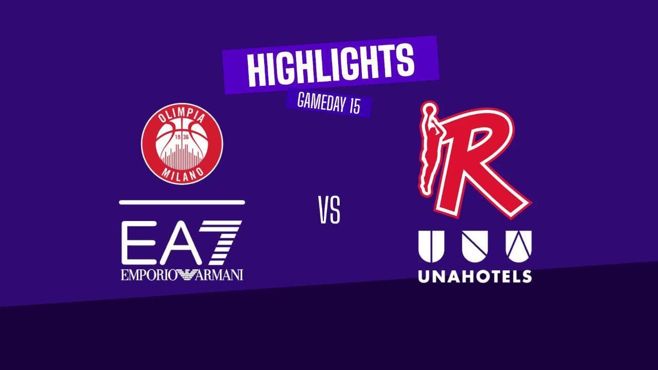 Basket serie A, gli highlights di Milano - Reggio Emilia