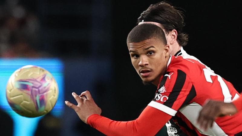 Thiaw in azione durante Juve-Milan di Supercoppa