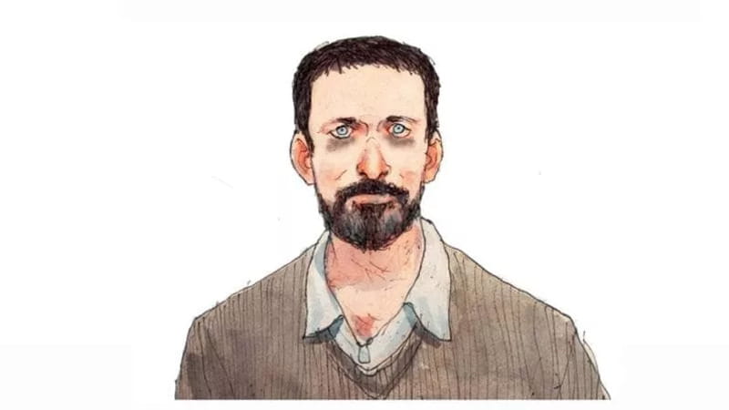 Michele Serra visto da Gipi