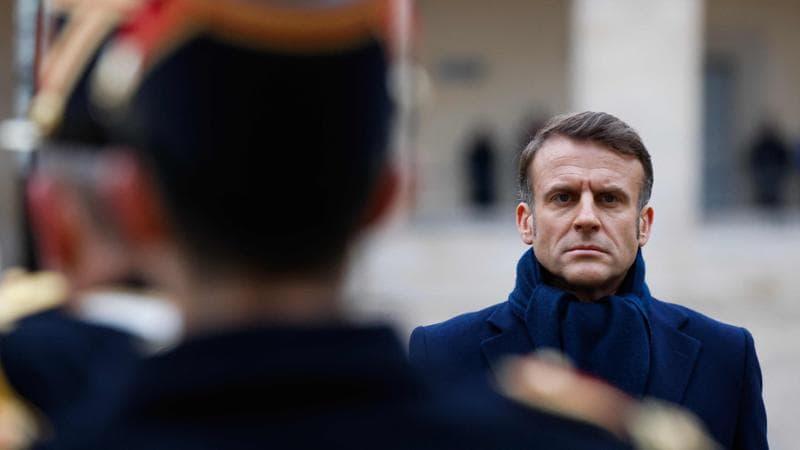 Parigi, 16 gennaio: il presidente francese Emmanuel Macron