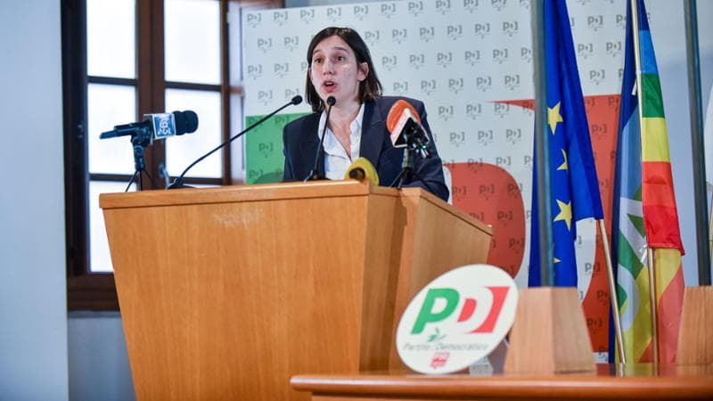 La segretaria del Pd Elly Schlein