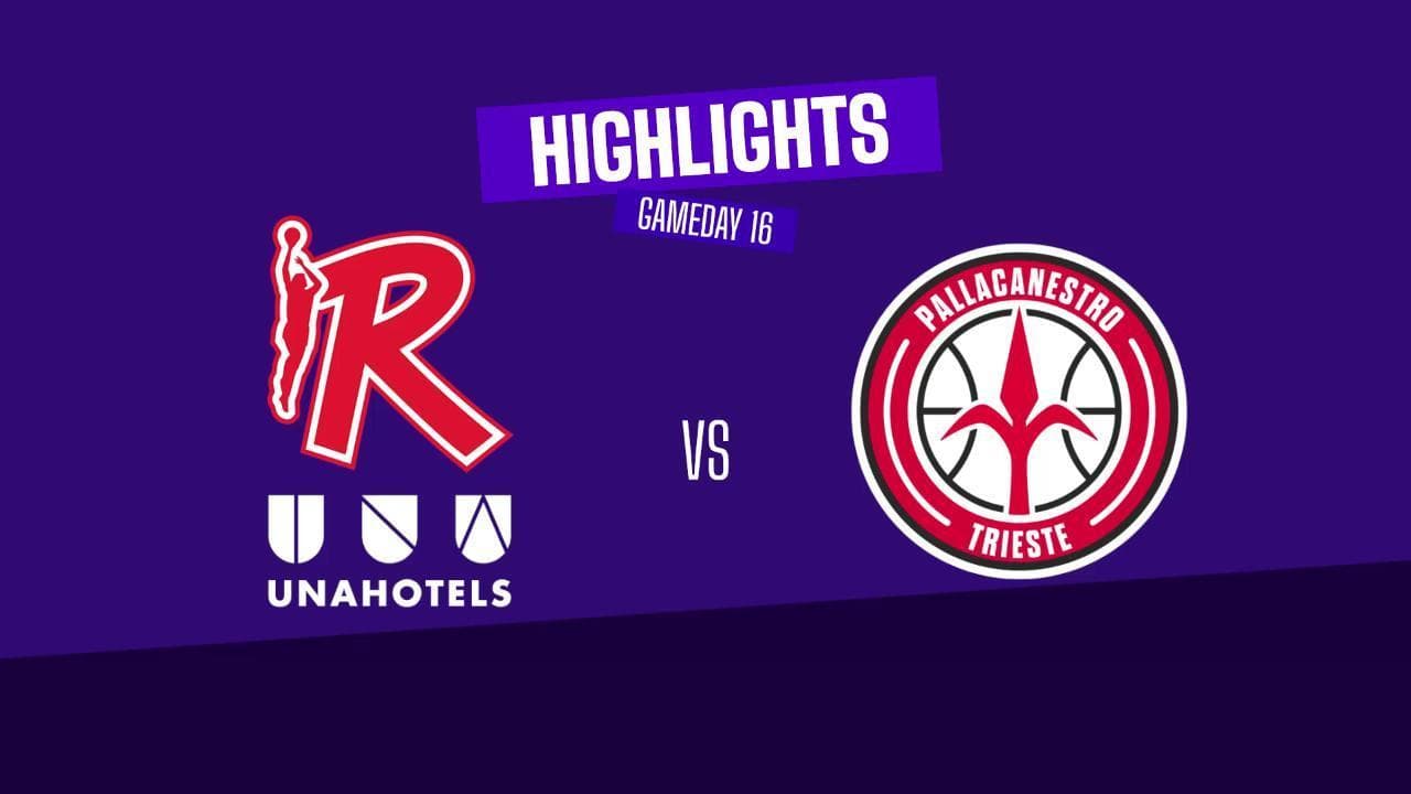 Basket serie A, gli highlights di Reggio Emilia - Trieste