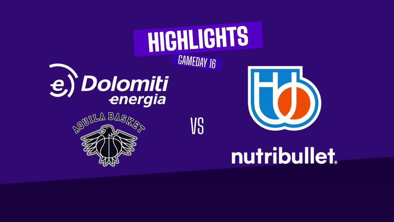 Basket serie A, gli highlights di Trento - Treviso