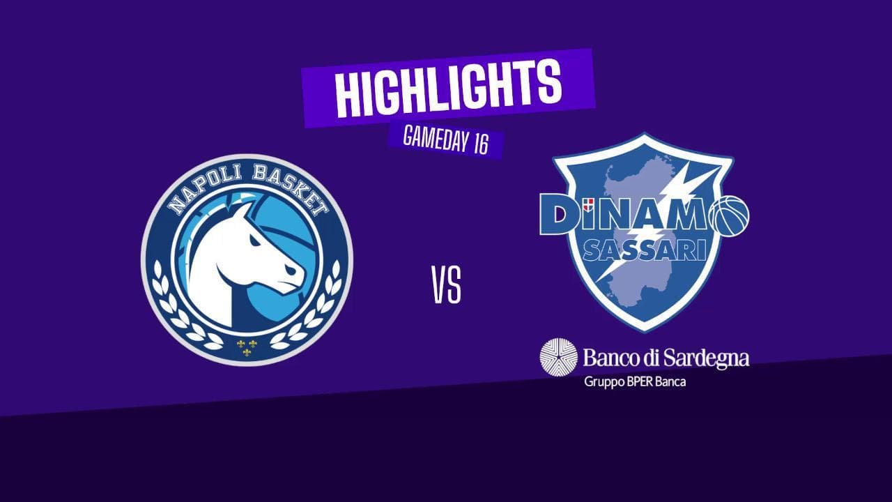 Basket serie A, gli highlights di Napoli-Sassari