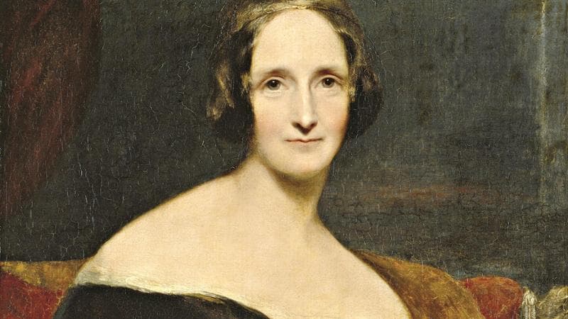 Mary Shelley, l'autrice di Frankenstein, in un ritratto di Richard Rothwell