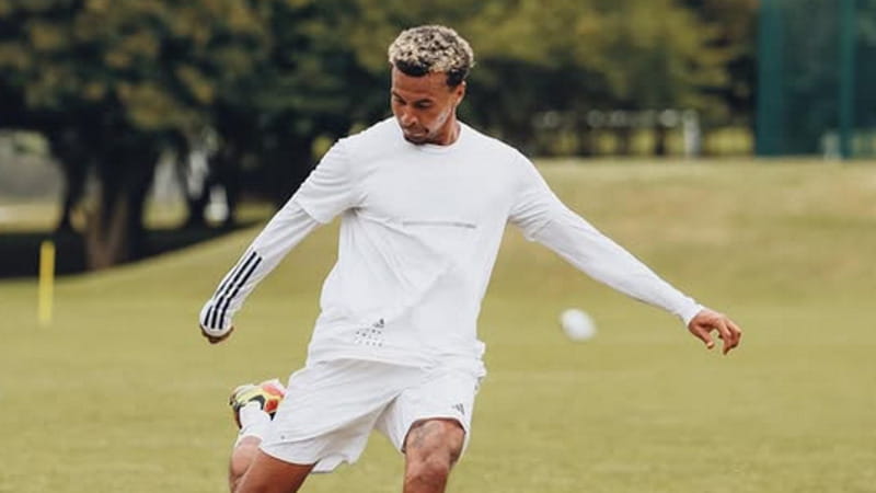 Dele Alli in uno dei suoi allenamenti solitari