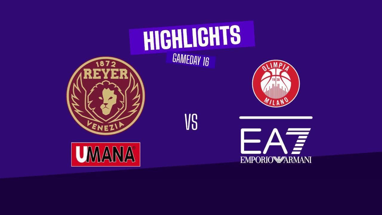 Basket serie A, gli highlights di Venezia-Milano