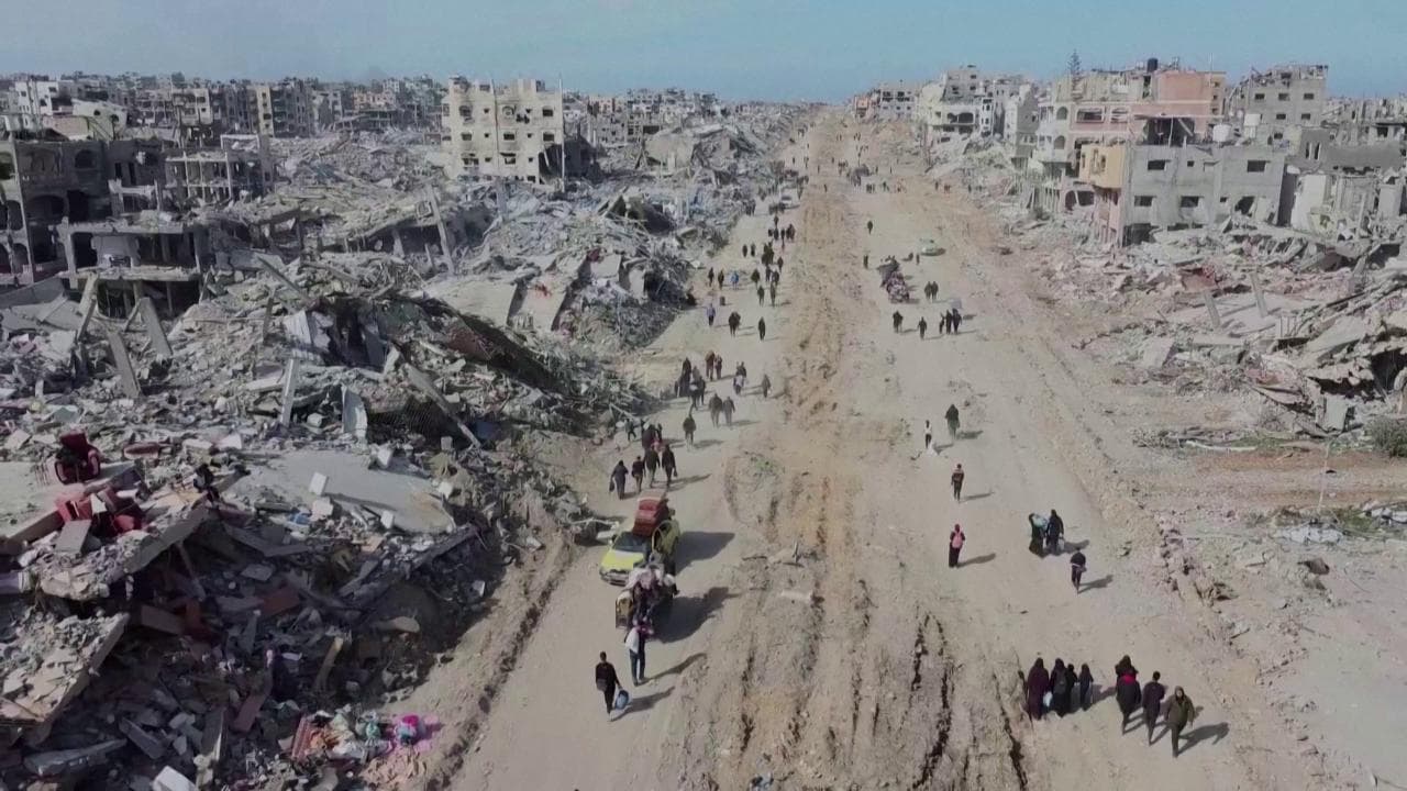 Gaza, la distruzione di campo profughi Jabalia - le immagini dal drone