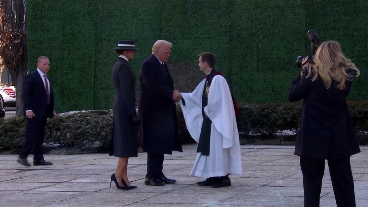 Usa, Trump nella chiesa di St. John prima del giuramento