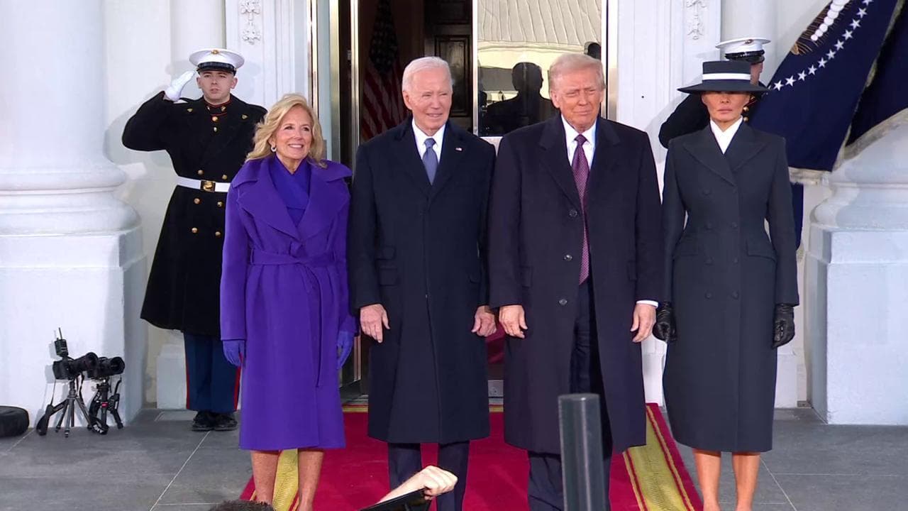 Usa, i Trump accolti da Biden alla Casa Bianca