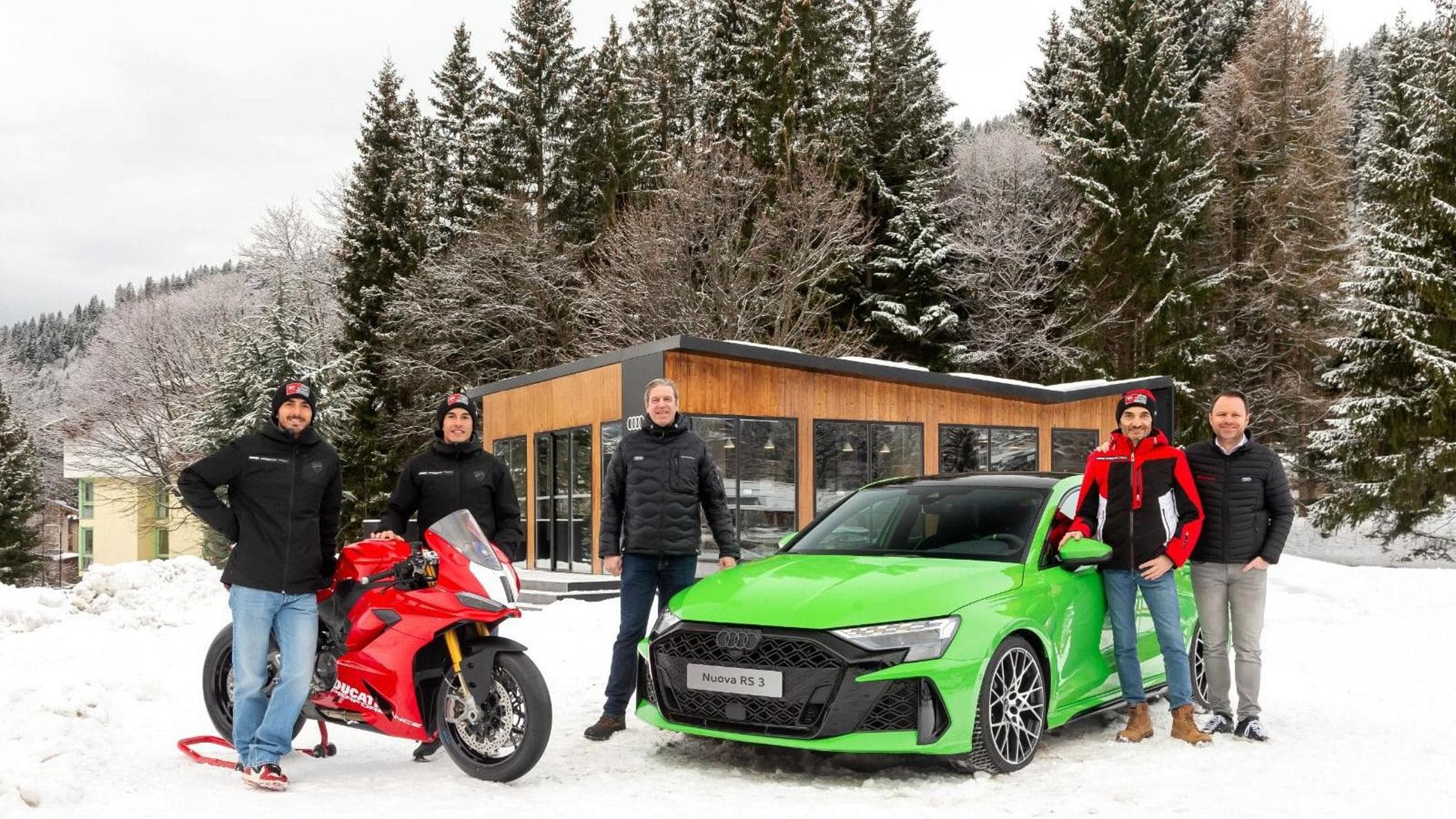 Audi, yeni RS3, Ducati MotoGP takımıyla Madonna di Campiglio'da görücüye çıkıyor