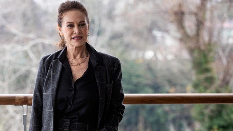 Elena Sofia Ricci durante la presentazione del film tv "La farfalla impazzita"