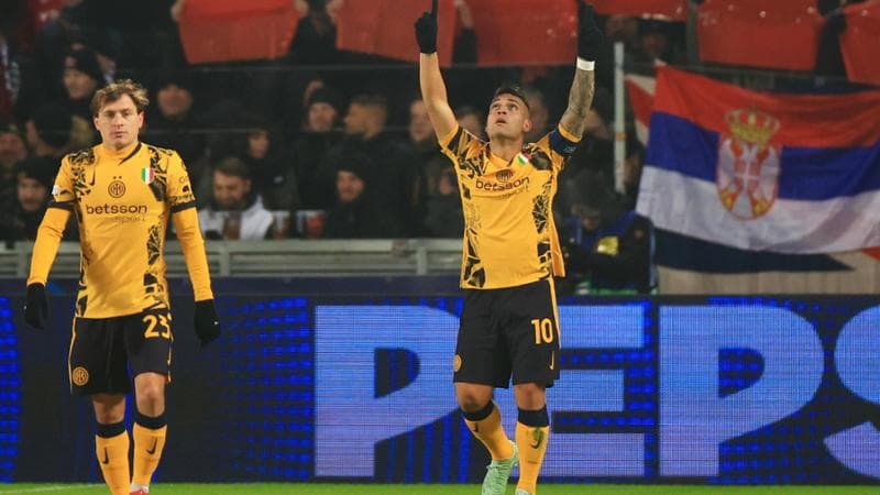 Lautaro esulta dopo il gol vittoria