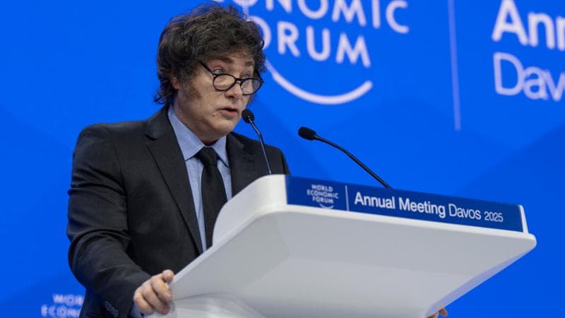 Sul palco di Davos Milei celebra l’avanzata della tecnodestra