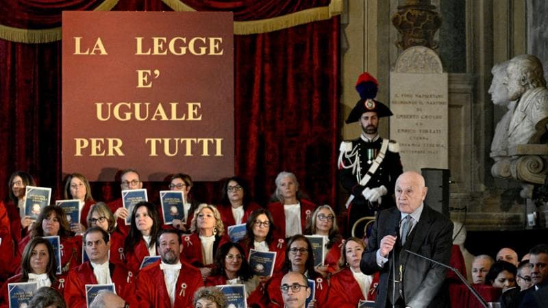 La protesta a Napoli
