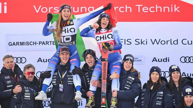 Brignone e Goggia portate in trionfo