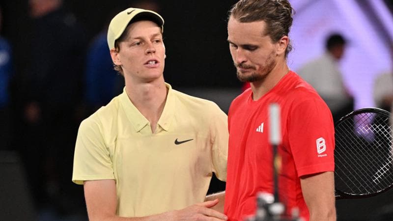 Sinner consola Zverev a fine match