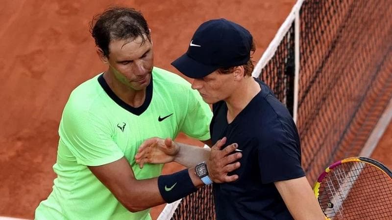 Rafa Nadal e Jannik Sinner