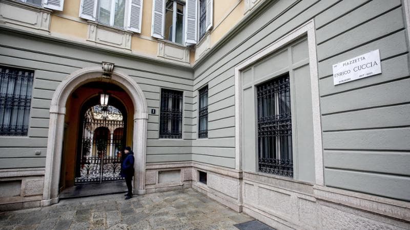 Piazzetta Cuccia a Milano, sede di Mediobanca