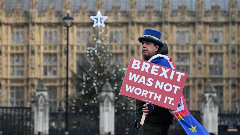L'attivista gallese anti Brexit Steve Bray