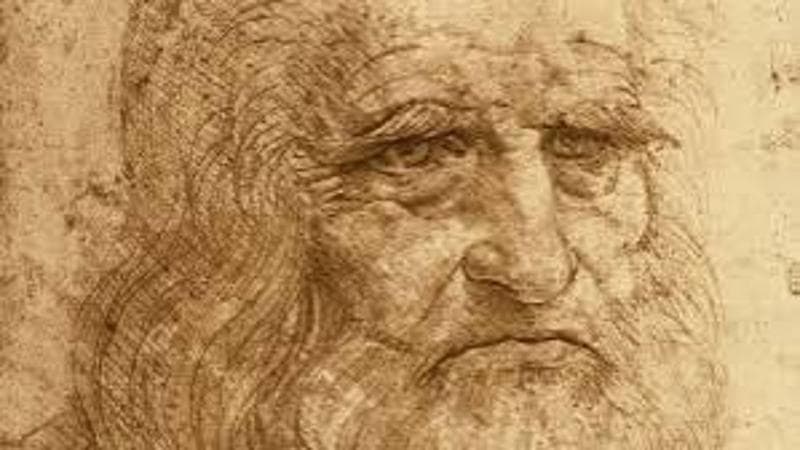 Una raffigurazione di Leonardo da Vinci