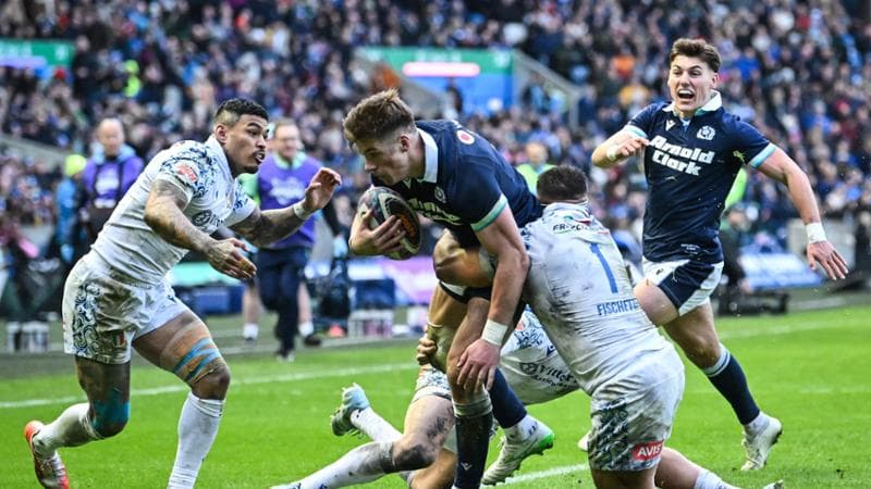Huw Jones, il migliore in campo