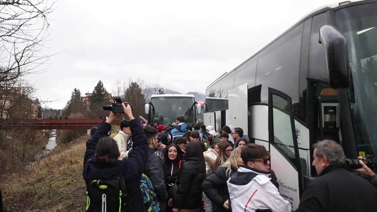 Roccaraso, arrivati i bus: attesi tremila turisti